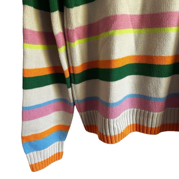 NEW McIntyre Sz Large Gravity Stripe Australian Merino Wool Sweater Jumper Soft - Picture 7 of 12
